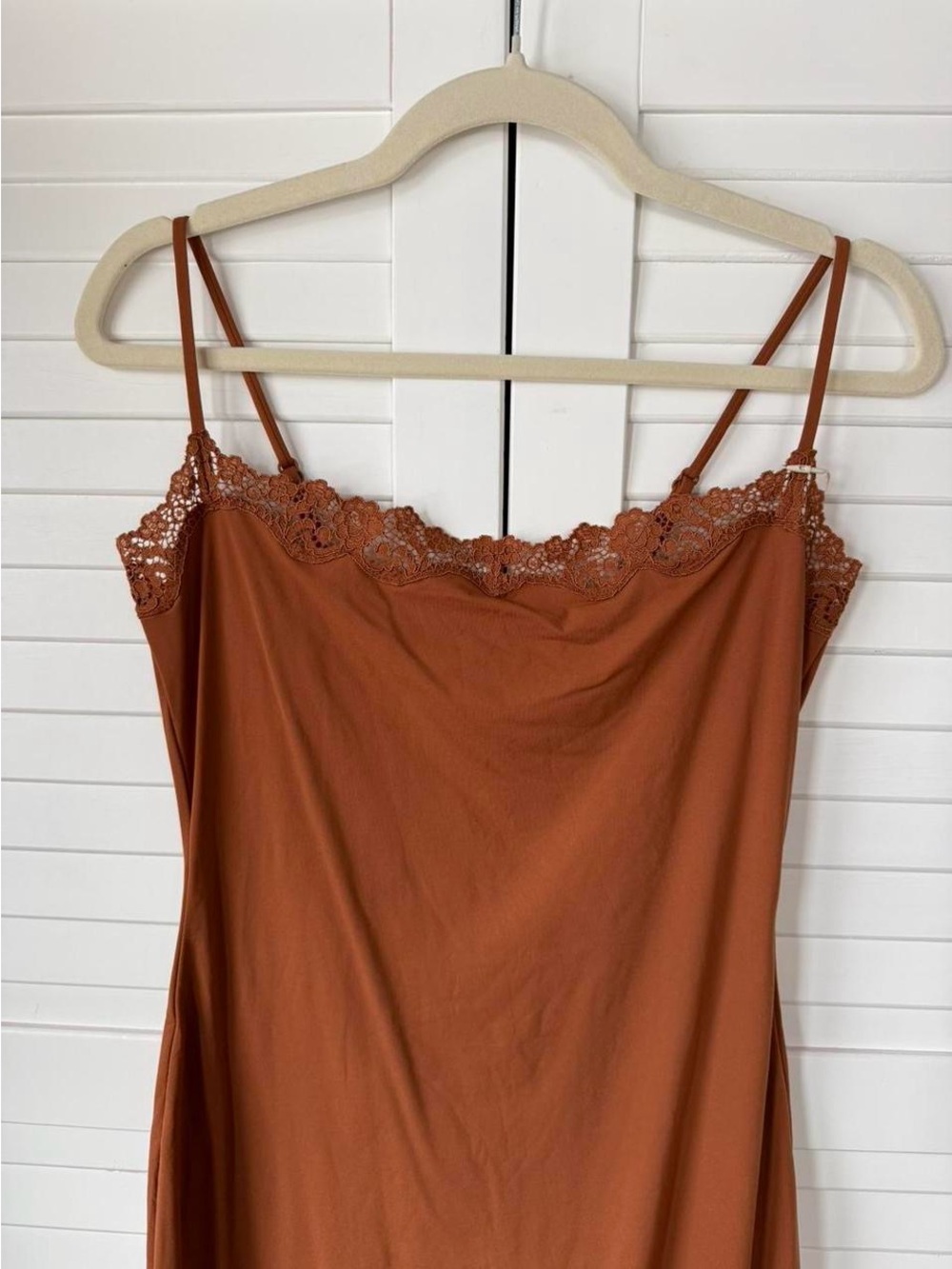 SKIMS Fits Everybody Lace Long Slip Dress - Picture 3 of 7
